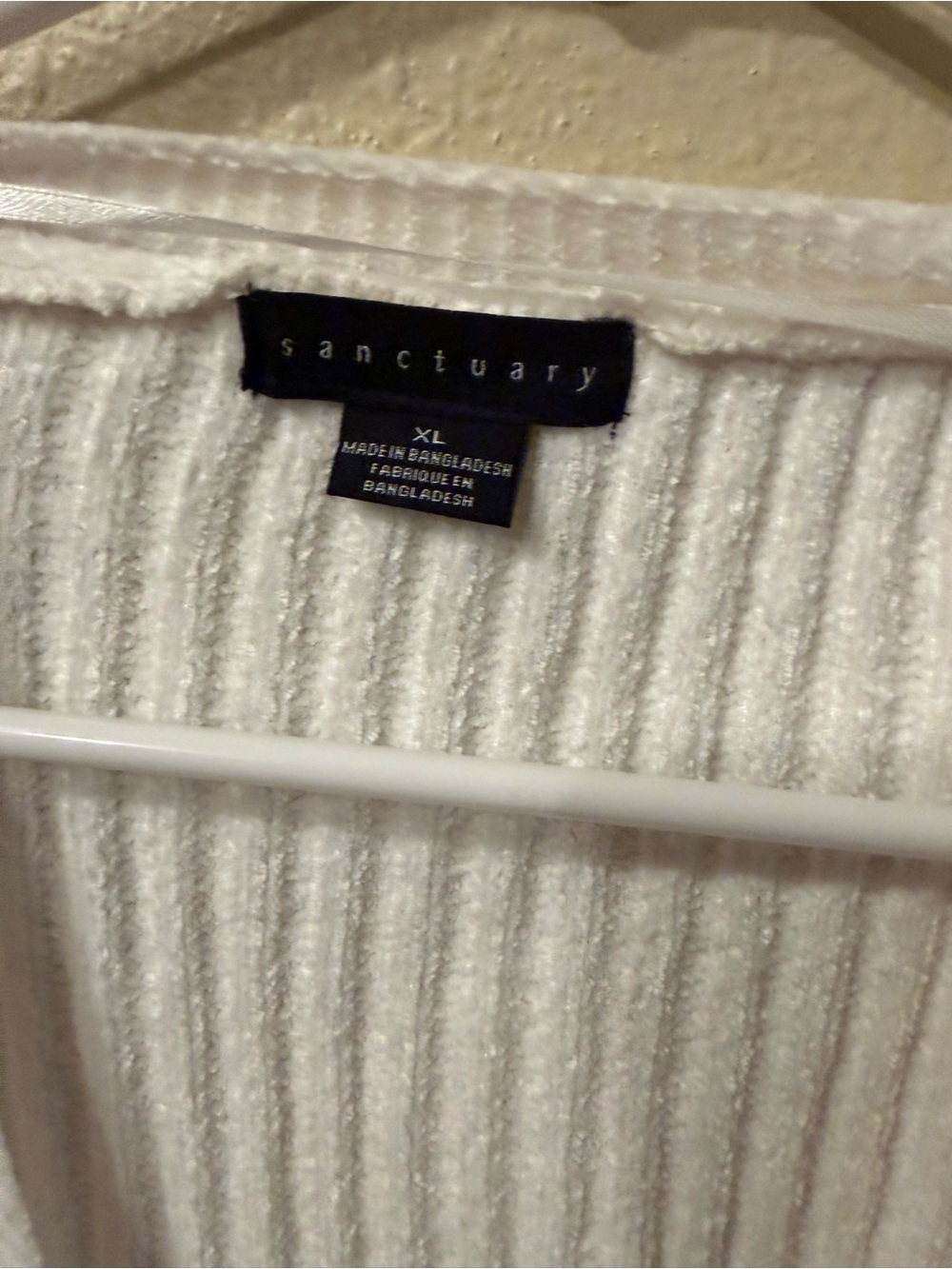 Sanctuary Cream Ribbed Button-Front Cardigan - Picture 2 of 3